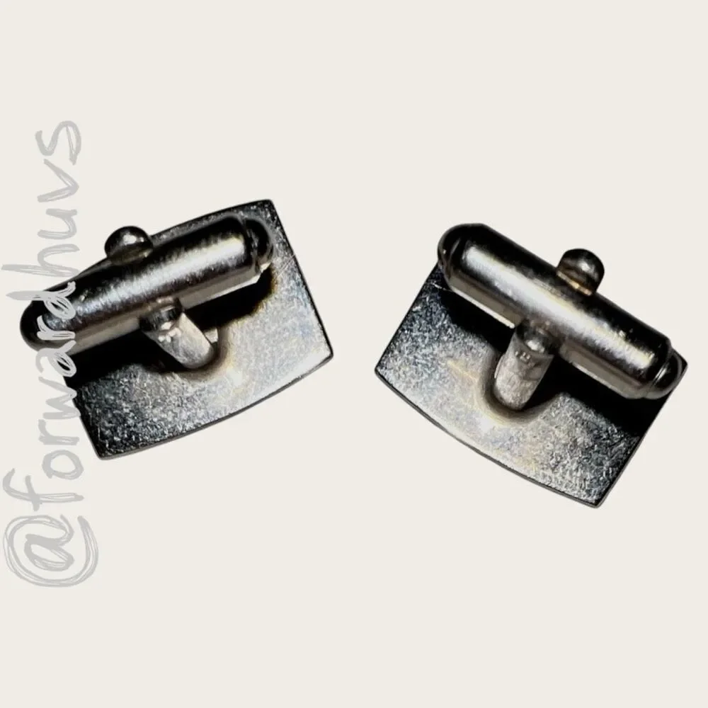 Vintage Silver Tone Monogram S Cufflinks